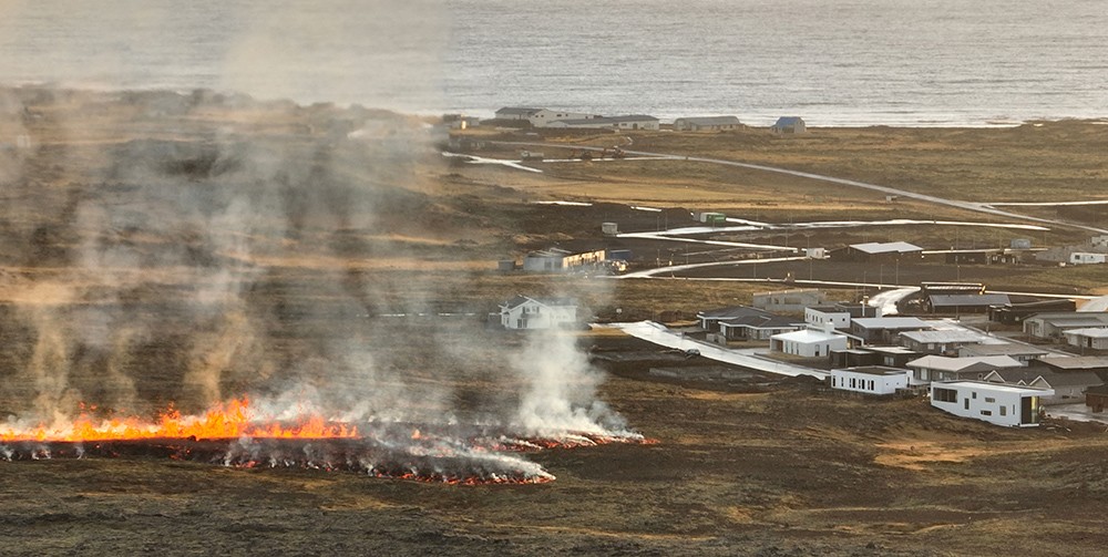 het dorp Grindavik
