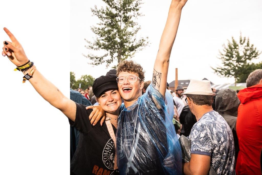 mensen op het festival Rock Werchter