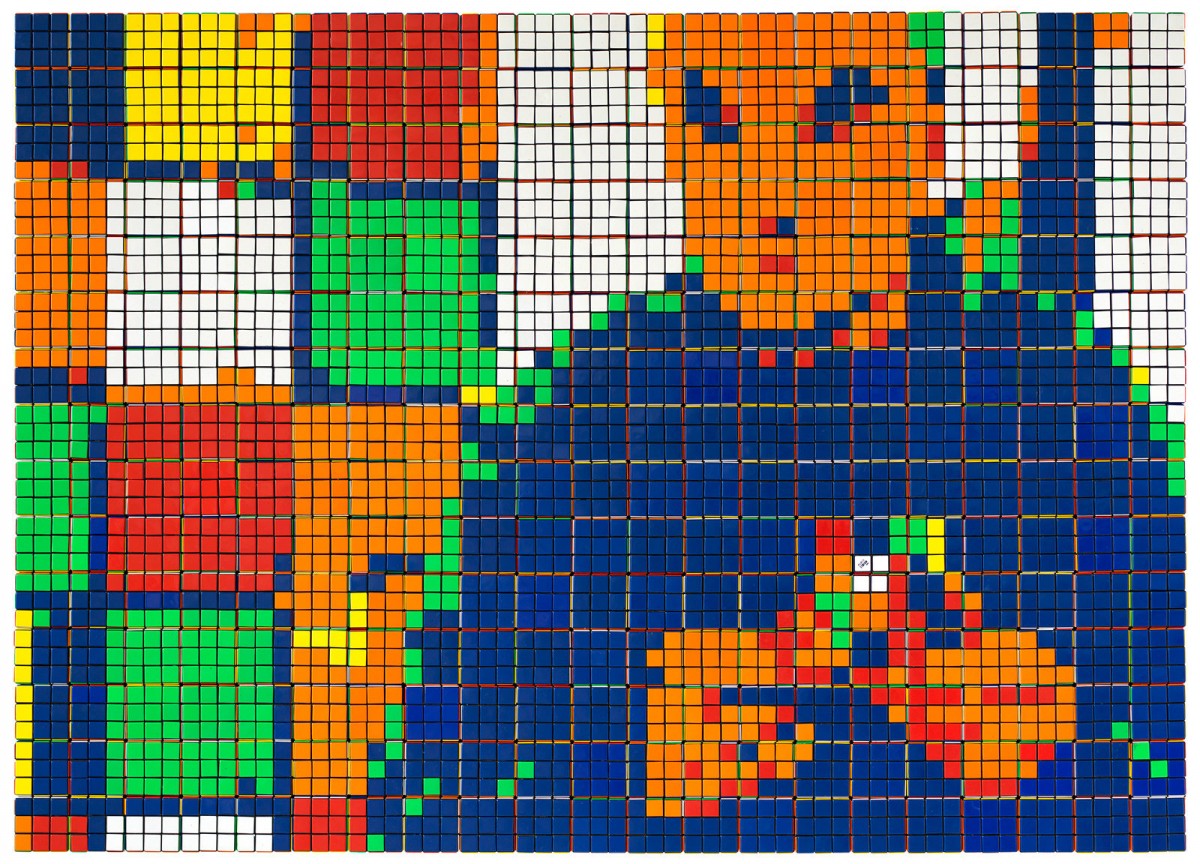 zelfportret van Invader