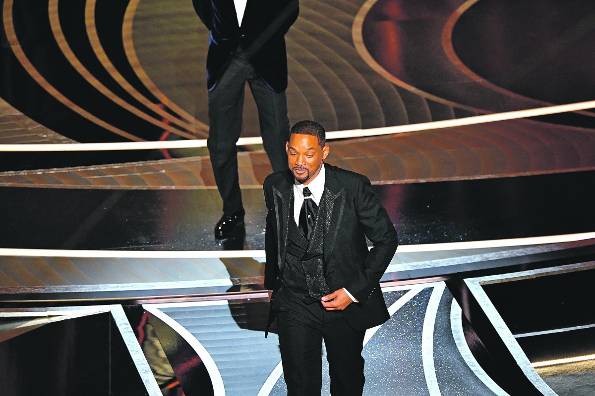 Will Smith op de Oscars van 2022