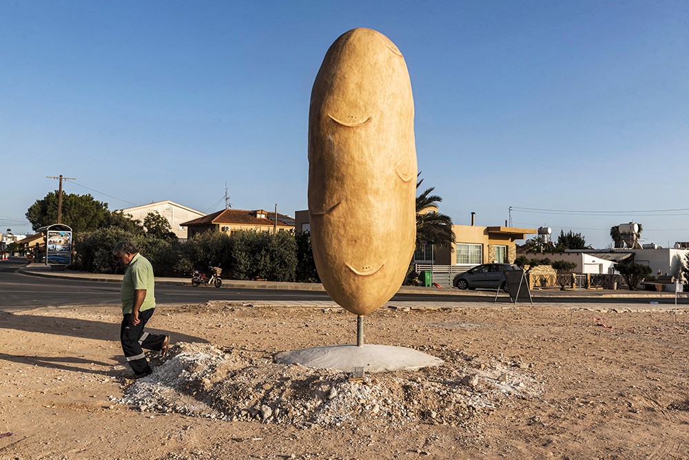 een beeld van een aardappel