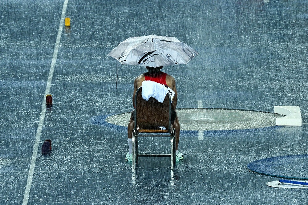 wachten in de regen