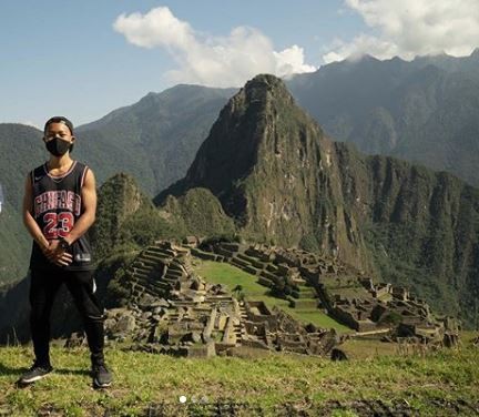 Japanse toerist in Machu Picchu