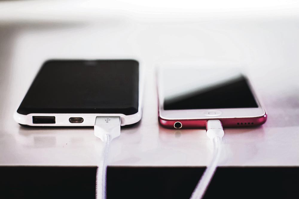 Telefoon die oplaadt