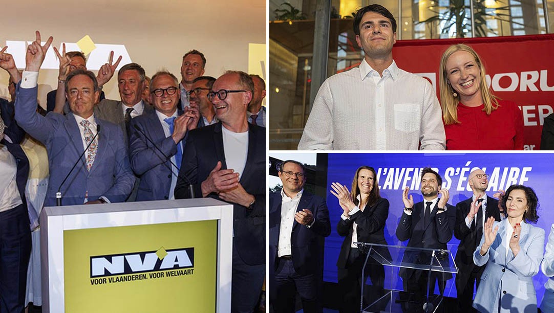 collage N-VA, Vooruit en MR
