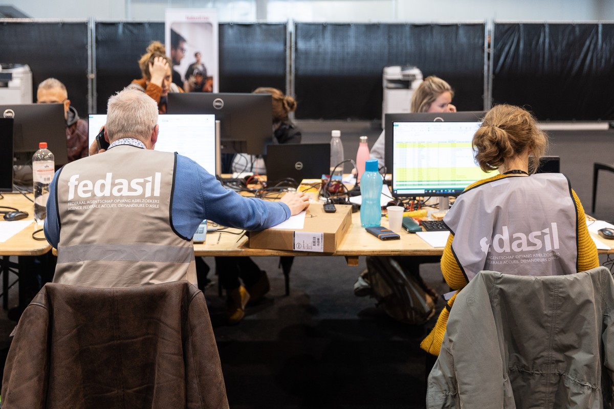 vluchtelingen bij fedasil