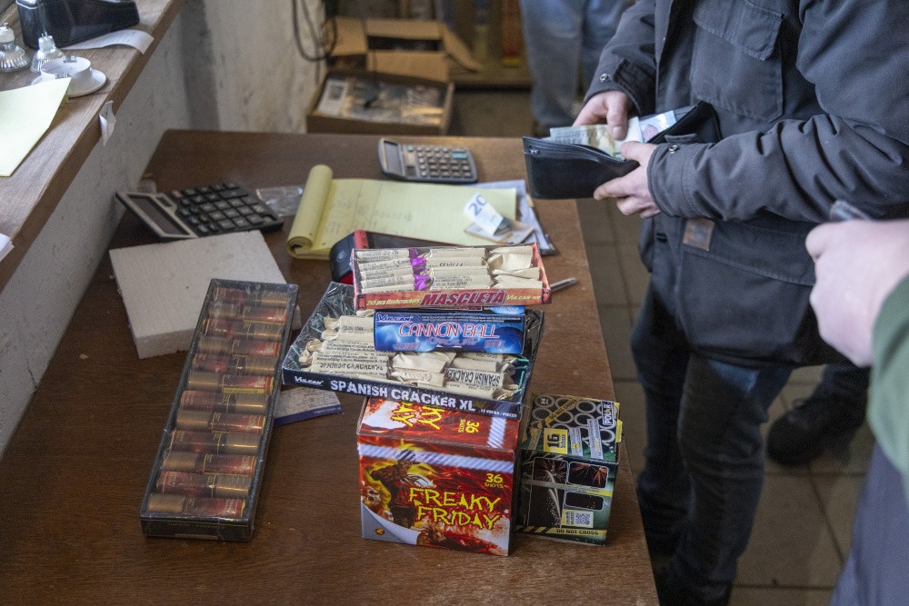 vuurwerk in doosjes