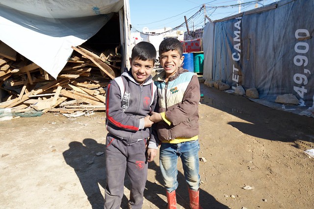 Syrische vluchtelingen in Libanon