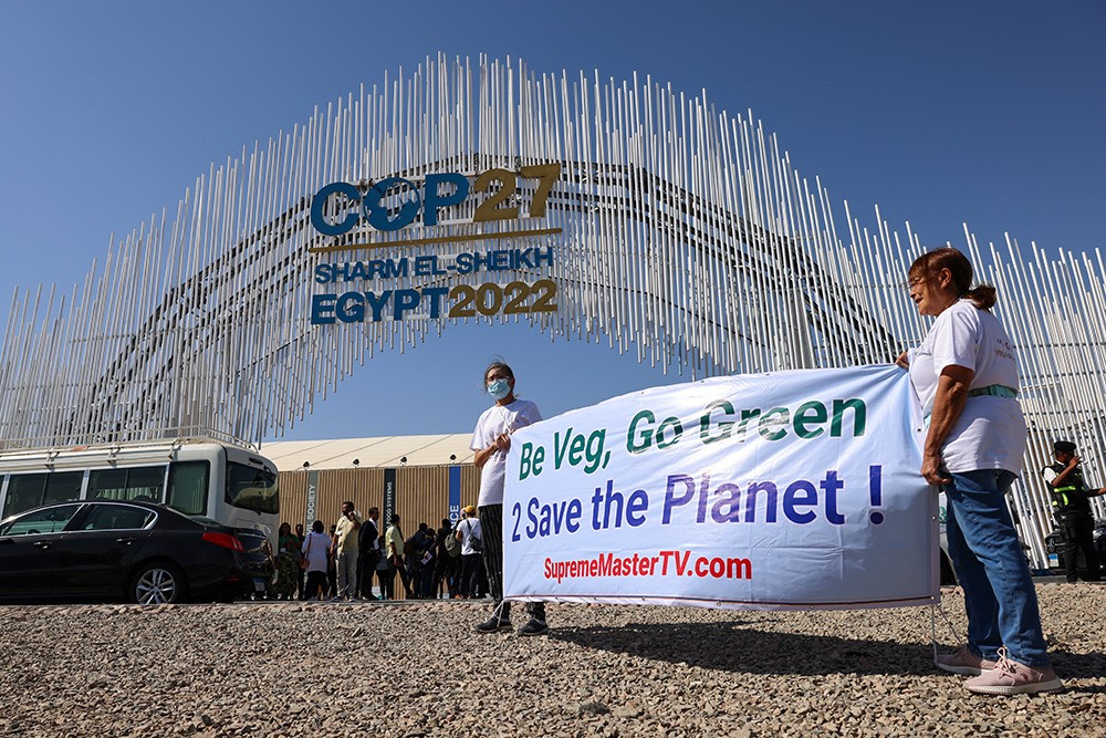 mensen bij de COP27