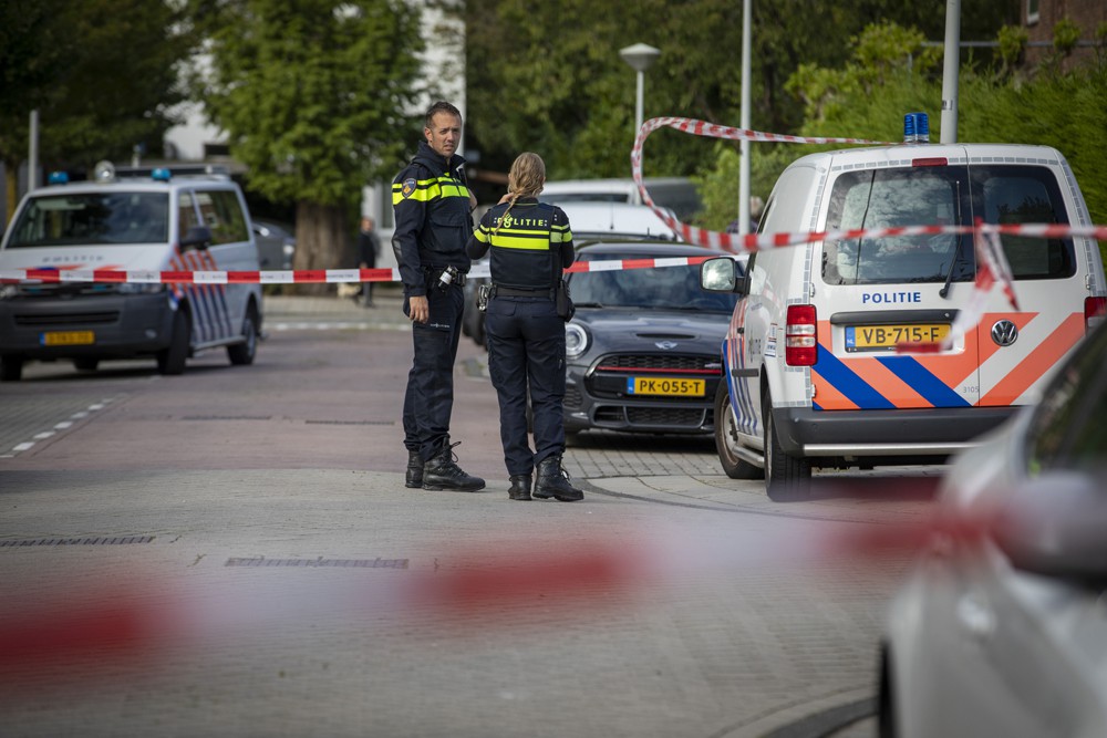 Straat met politie