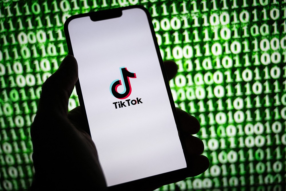 TikTok op een smartphone
