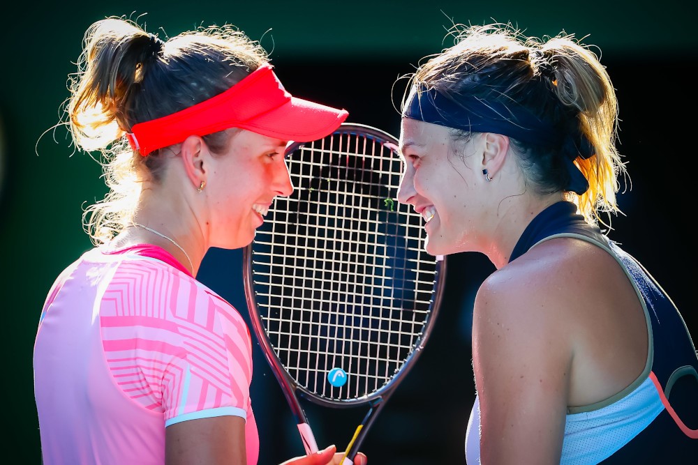Elise Mertens in het dubbelspel