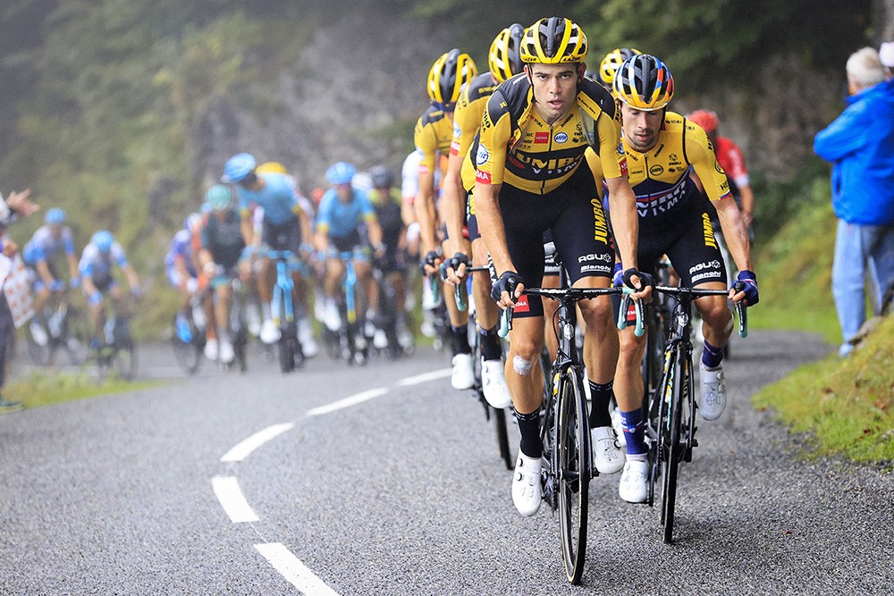 Van Aert op de fiets