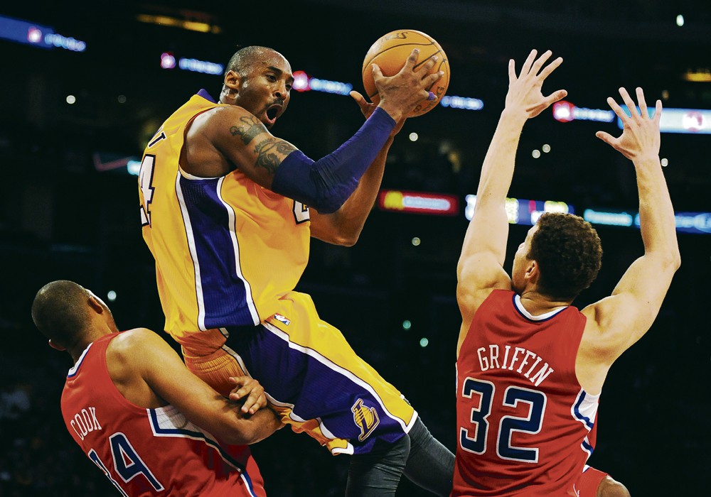 Kobe Bryant speelde basketbal