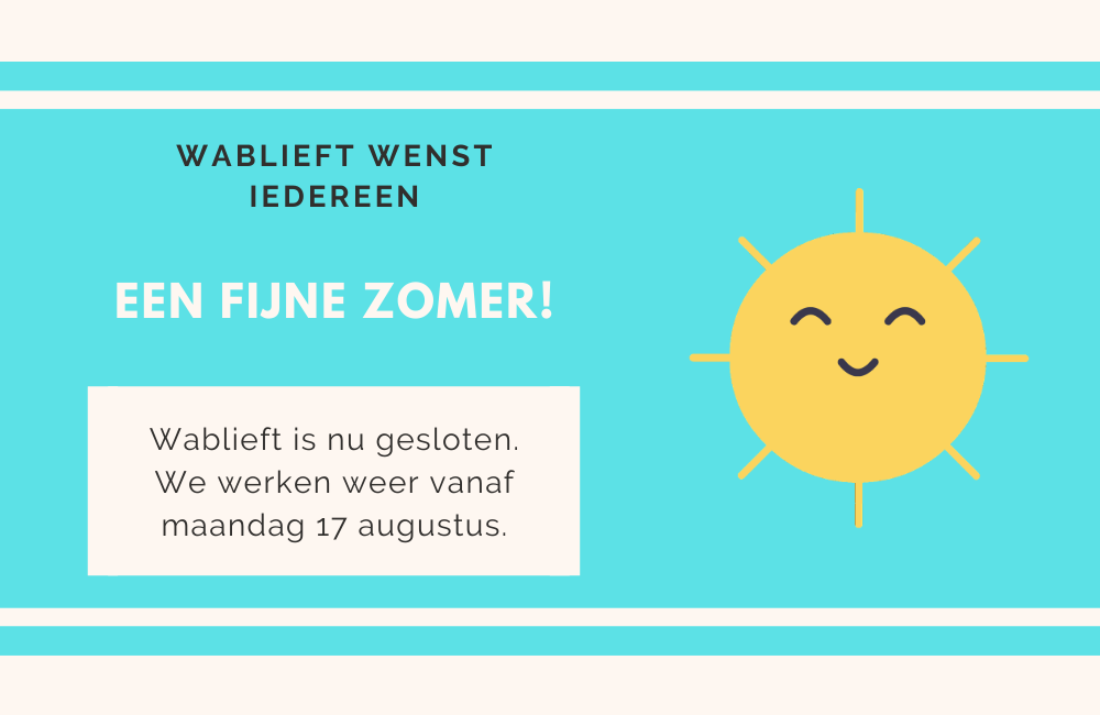 een fijne zomer!