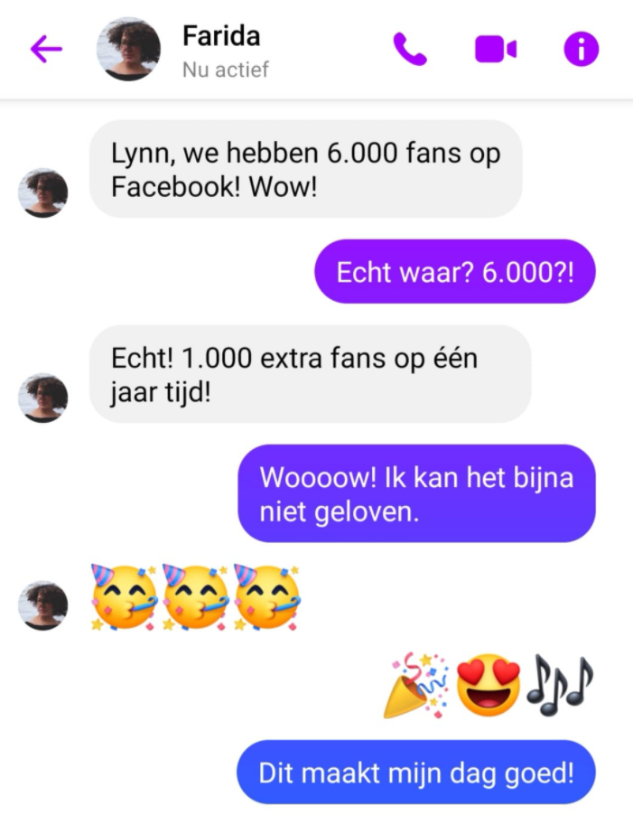 Lynn en Farida over 6.000 likes