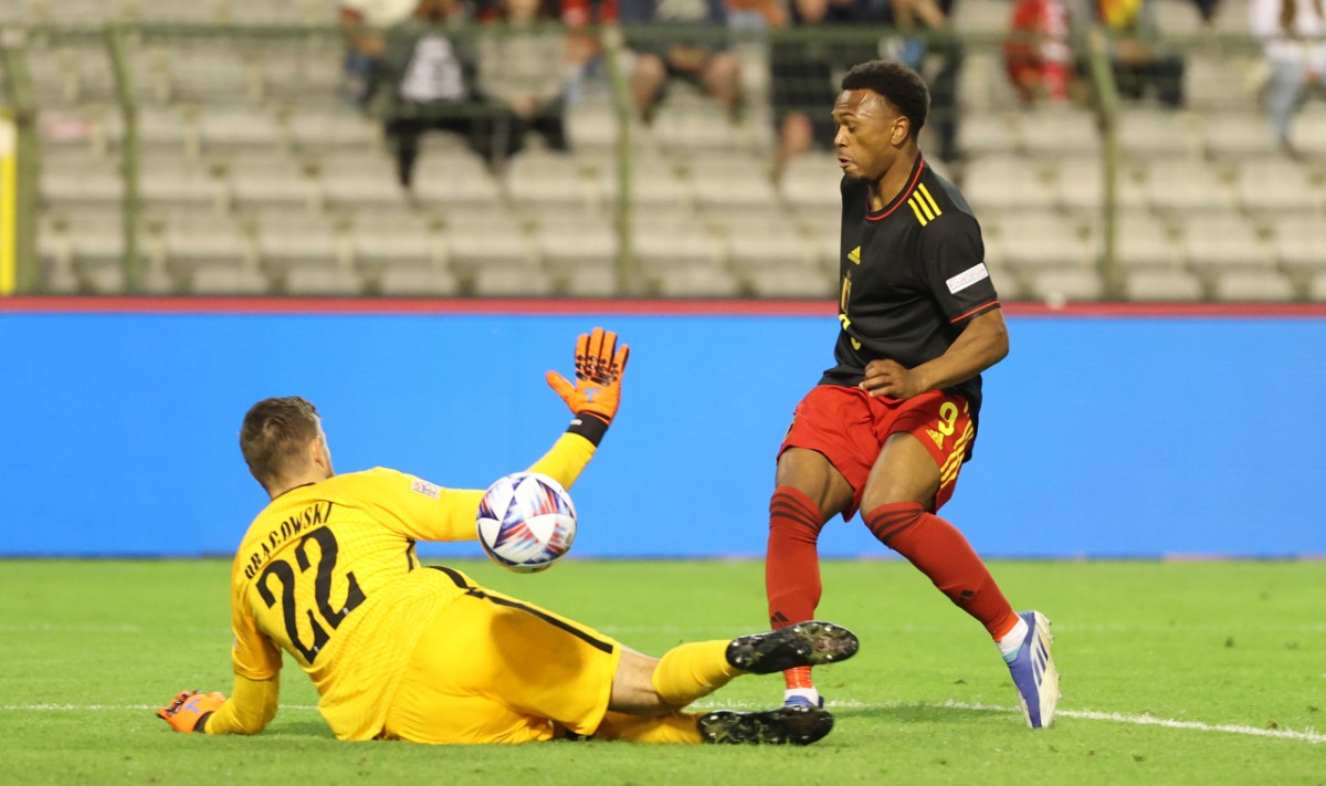 Lois Openda scoort bij zijn eerste wedstrijd voor de Rode Duivels