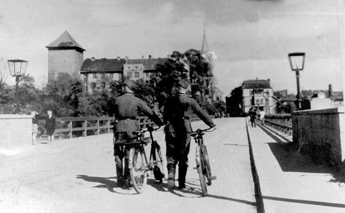 Nazi's bij Auschwitz in Polen