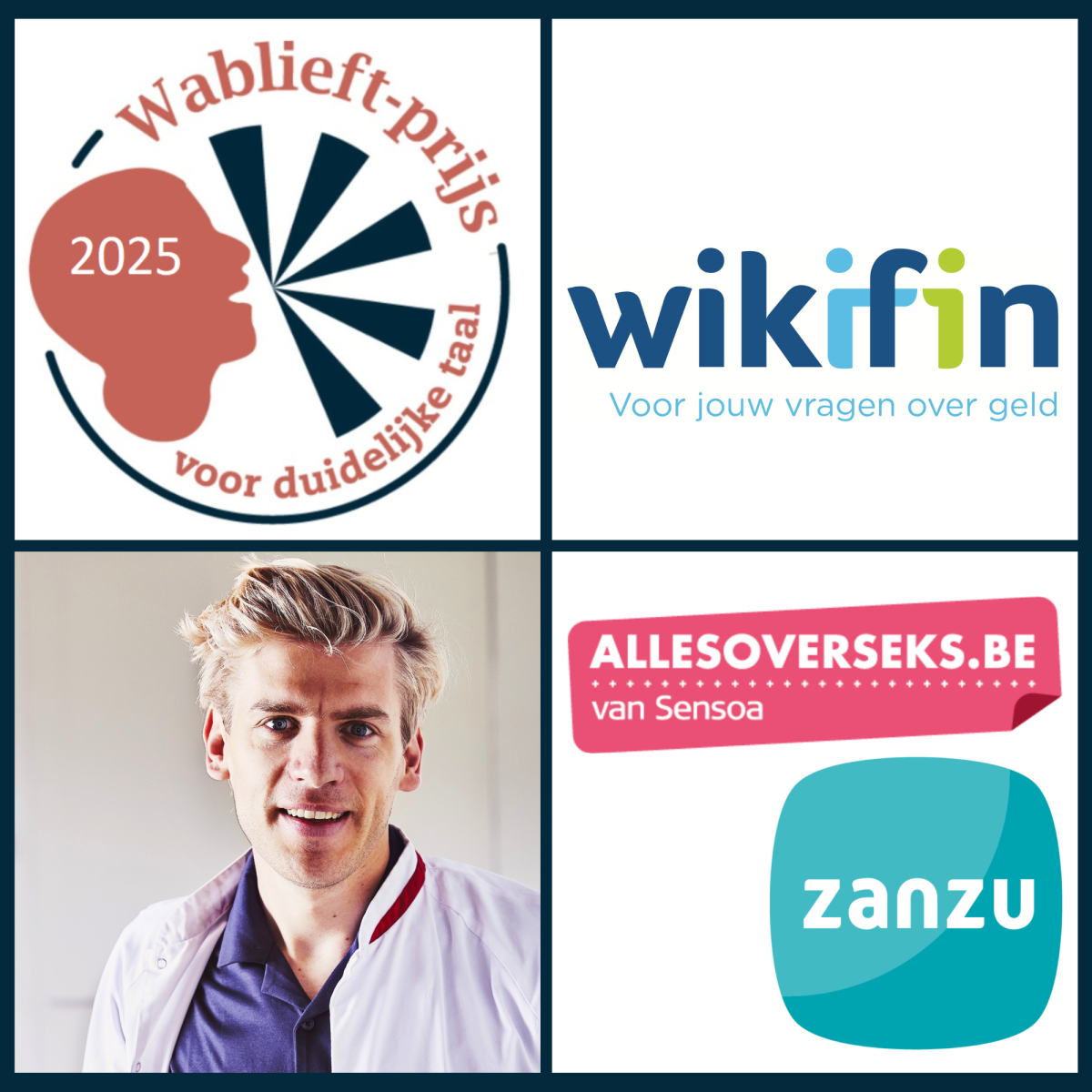 De drie kandidaten voor de Wablieft-prijs van 2025.