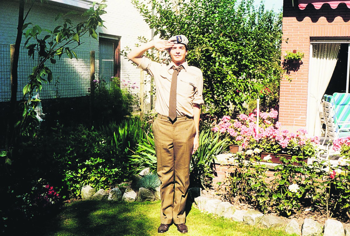 Soldaat met legerdienst