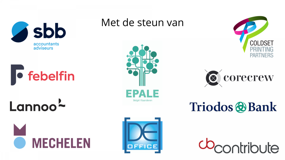 met de steun van